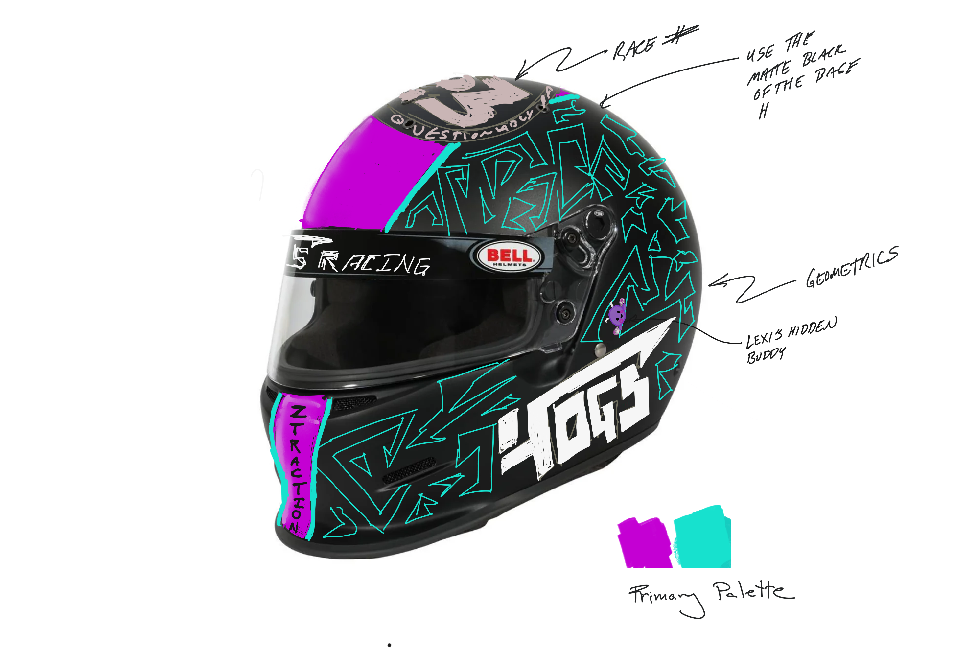 4OGS Racing Helmet Design