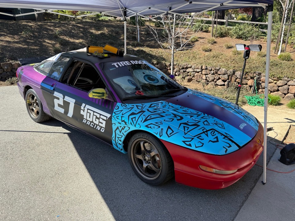 The Beast front quarter view with full livery